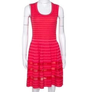 M by Missoni Pink Striped Mini Dress size xs